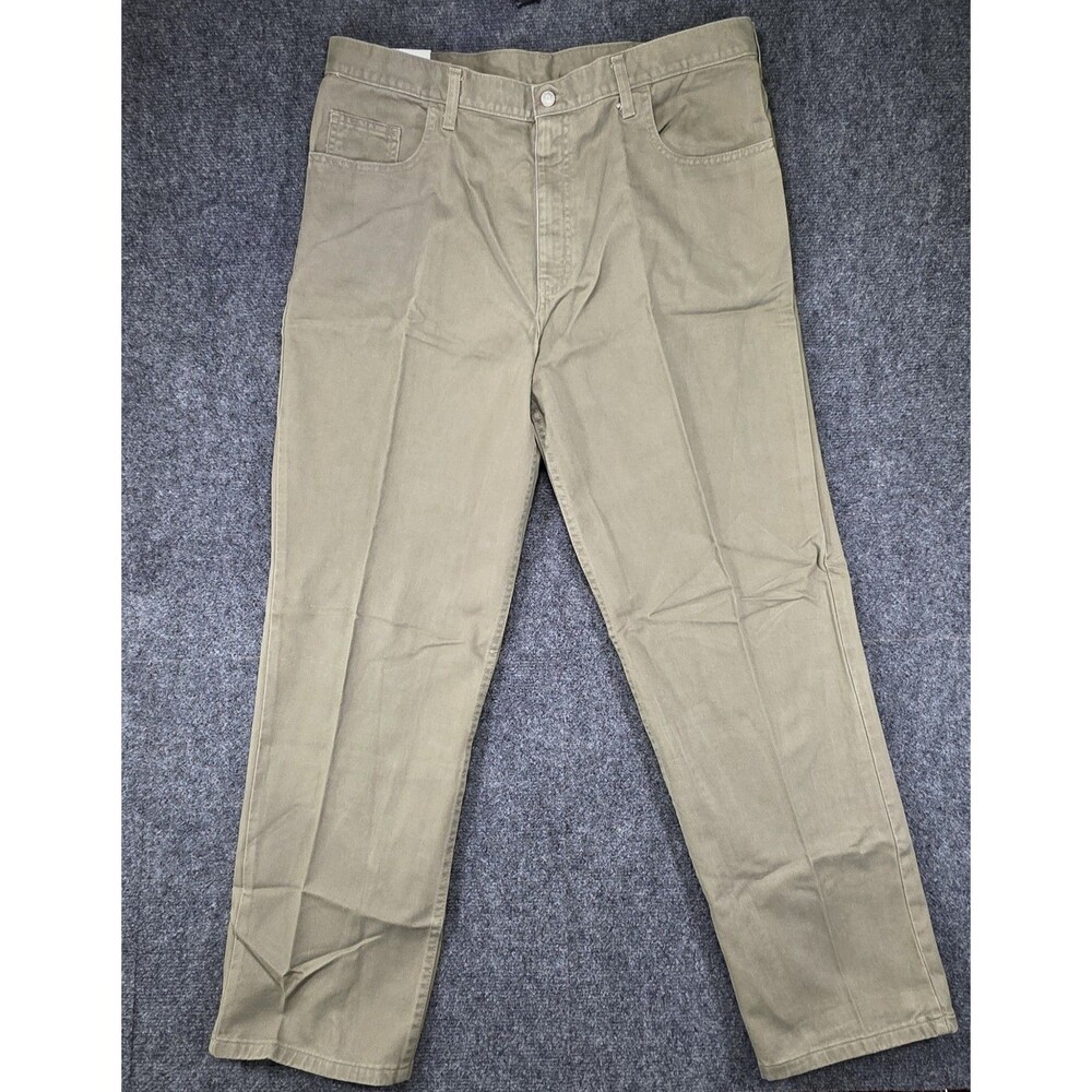 Savane SGear Stephan Men 38x31 NWT Khaki Pants Burlap Straight Leg Chino Cotton